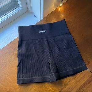 Bo & Tee Ribbed Mini Shorts